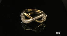 Load image into Gallery viewer, Infinity ring 10K Solid Gold