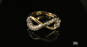 Infinity ring 10K Solid Gold