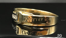 Load image into Gallery viewer, &quot;Forever&quot; Engraved Ring 10K solid gold