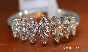 .56 Ct Women's Diamond Ring 14K white gold