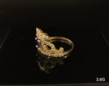 Load image into Gallery viewer, Princess ring 10K Solid Gold
