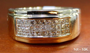 1.00 Ct Men's Diamond Ring with 10K solid gold.