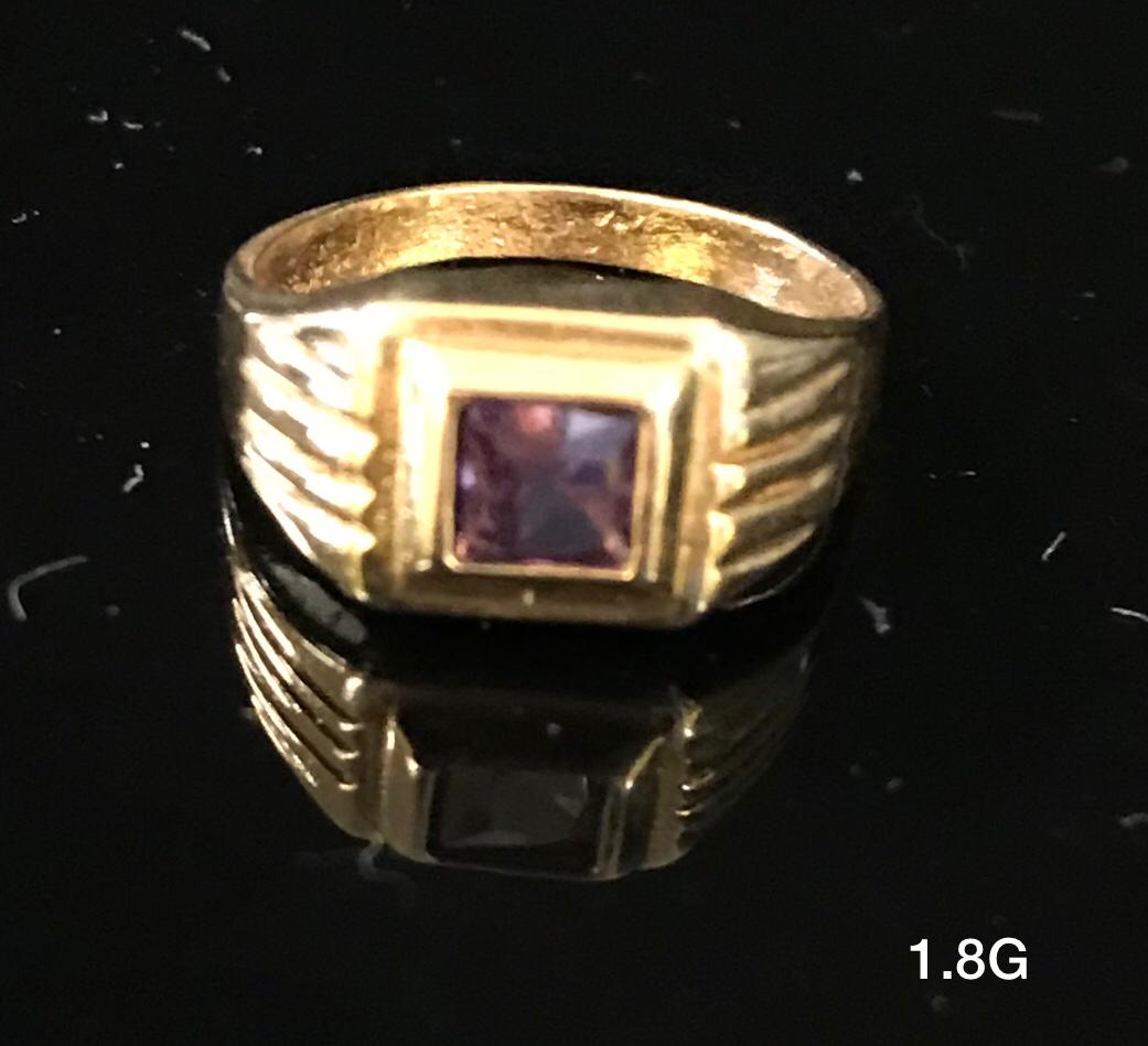 Gemstone Ring 10k solid gold