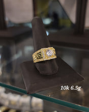 Load image into Gallery viewer, Square CZ Ring with Round Stone