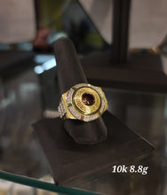 Load image into Gallery viewer, Round Greek CZ Gold Ring