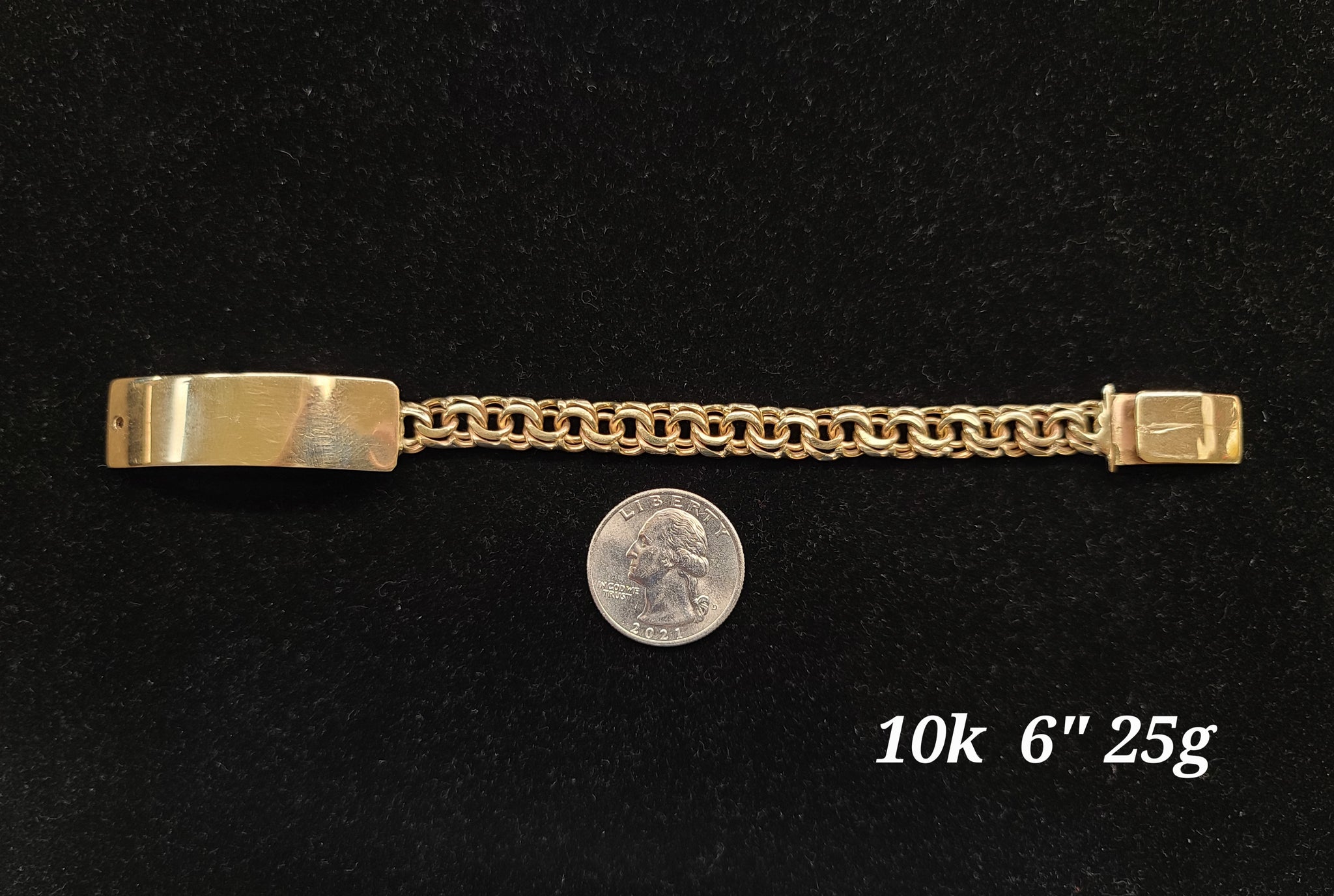 24k Solid Gold Cuban Link Bracelet/hand-made Custom Length by Esther Lee -  Etsy India