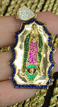 Load image into Gallery viewer, Yellow Gold Virgen De Guadalupe Pendant