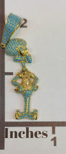 Load image into Gallery viewer, Yellow Gold Squidward Pendant with CZs