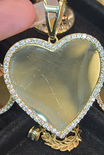 Load image into Gallery viewer, Yellow Gold Heart Pendant with CZs