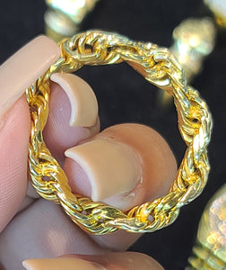 Yellow Gold Rope Ring