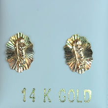 Load image into Gallery viewer, 14k Yellow Gold San Judas Earrings