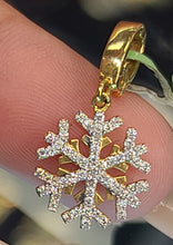 Load image into Gallery viewer, Snowflake Pendant with CZs
