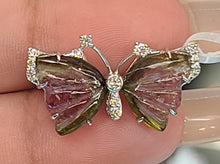 Load image into Gallery viewer, Butterfly Pendant with CZs