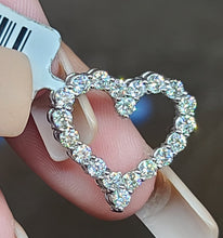 Load image into Gallery viewer, Heart Pendant with CZs