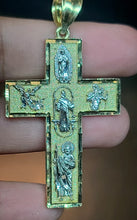 Load image into Gallery viewer, Yellow Gold Cross with Religious Figures