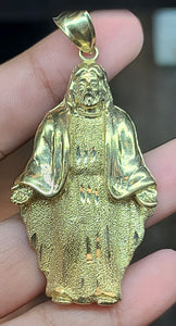 Yellow Gold Jesus Christ Pendant
