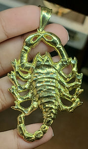 Yellow Gold Scorpion Pendant