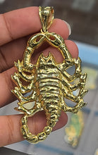Load image into Gallery viewer, Yellow Gold Scorpion Pendant