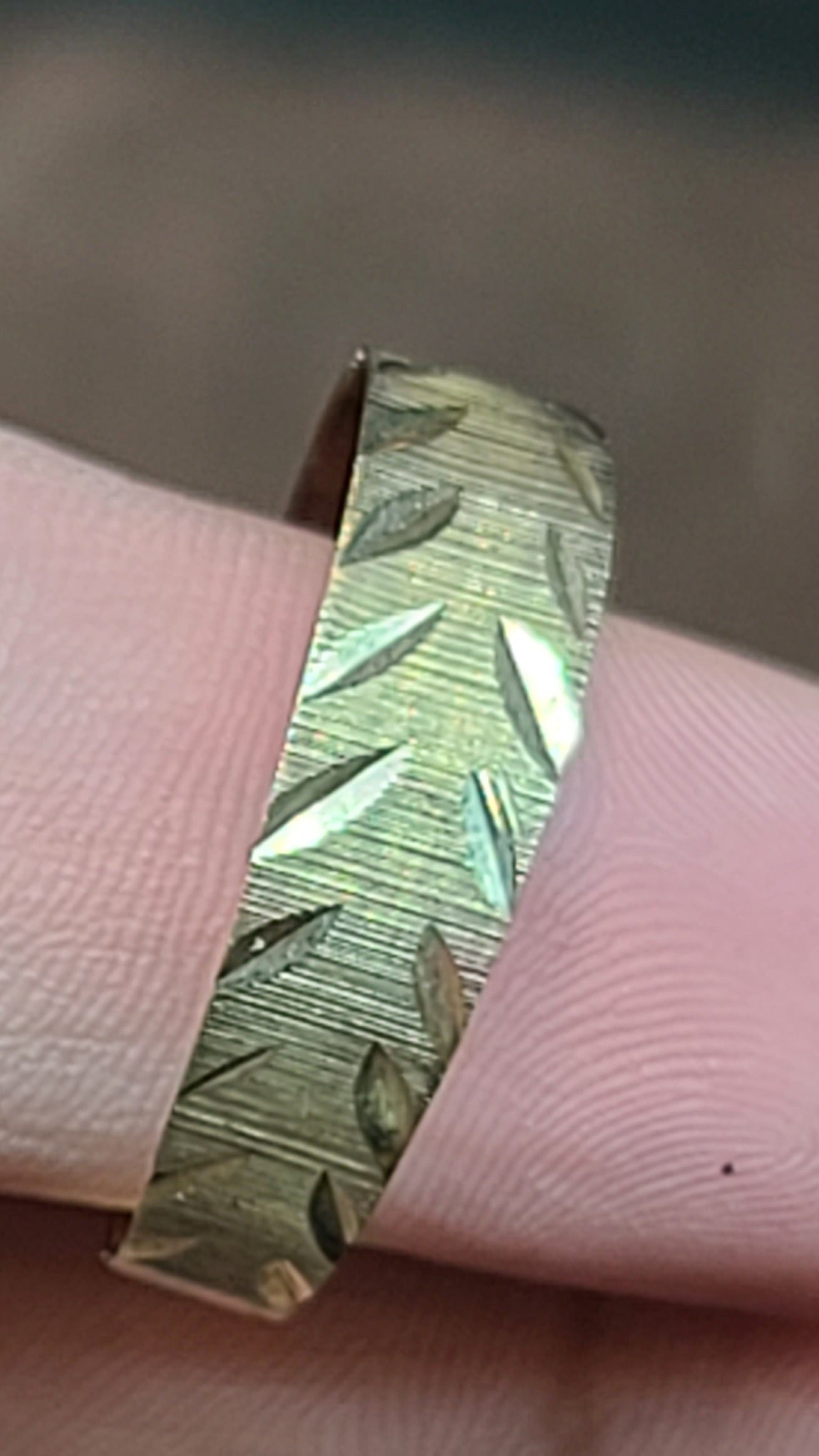 Yellow Gold Band with Texture