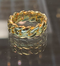 Load image into Gallery viewer, Yellow Gold Cuban Link Ring