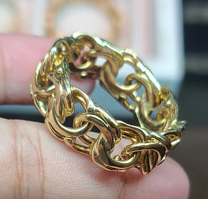 Yellow Gold Chino Ring