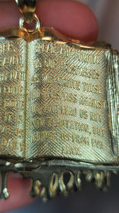Yellow Gold Bible Pendant