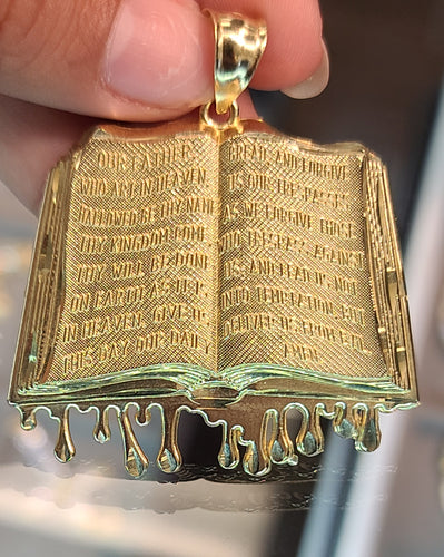 Yellow Gold Bible Pendant