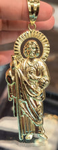 Load image into Gallery viewer, Medium Yellow Gold San Judas Pendant