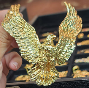 Large Yellow Gold Eagle Pendant