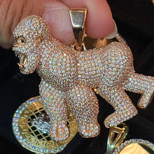 Load image into Gallery viewer, Rose Gold Gorilla Pendant with CZs