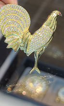 Load image into Gallery viewer, Yellow Gold Peacock Pendant with CZs