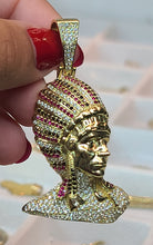 Load image into Gallery viewer, Yellow Gold Apache Pendant with CZs