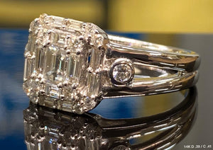.80 Ct Diamond Ring 14K Solid Gold