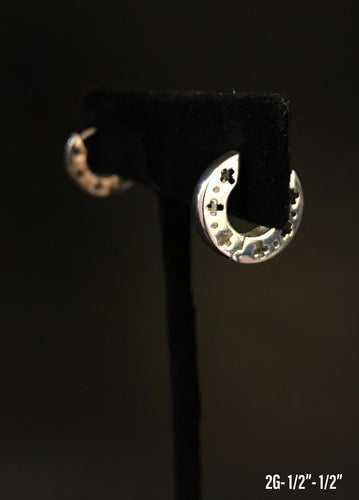Small textured hoop earrings 10K solid gold