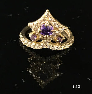 Princess ring 10K Solid Gold