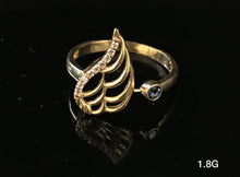 Load image into Gallery viewer, Angel&#39;s wing ring 10K Solid Gold