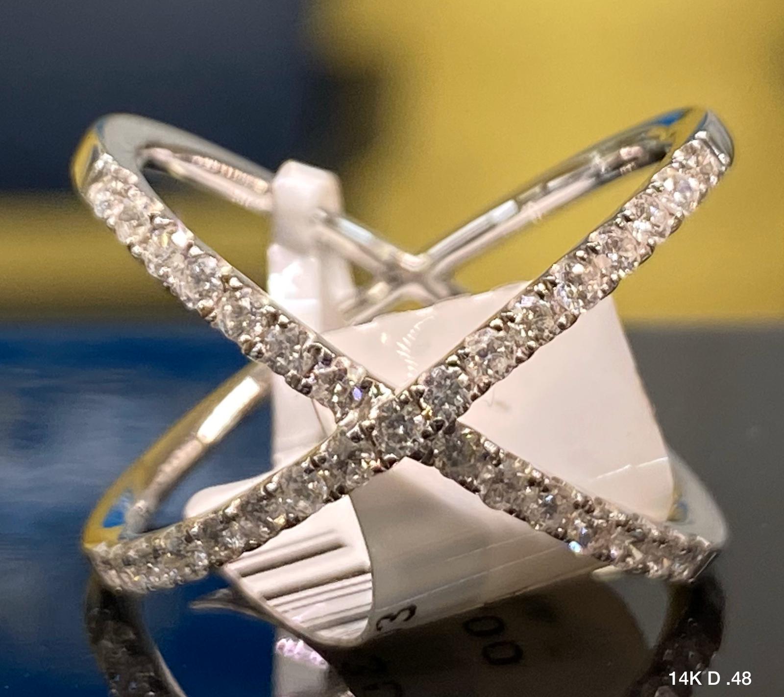 .48 Ct Diamond Ring 14K Solid Gold