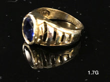 Load image into Gallery viewer, Blue Gemstone Ring 10k solid gold