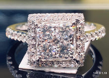 Load image into Gallery viewer, 1.18 Ct Diamond Ring 14K Solid Gold