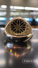 Load image into Gallery viewer, Gold Jesus Ring with CZS