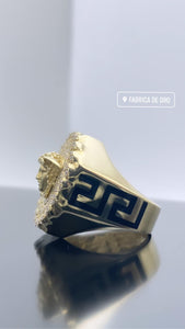 Medusa 10k gold ring