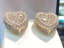 Load image into Gallery viewer, Diamond Heart Earrings
