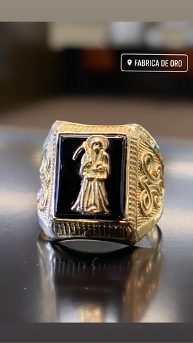 Santa Muerte Ring 10k