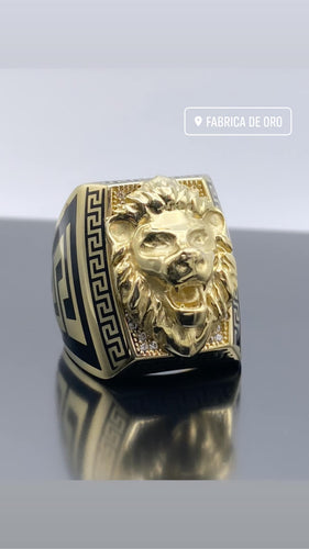 Lion ring 10k with CZS