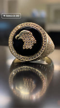 Load image into Gallery viewer, Gold Eagle Ring with CZS