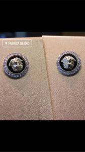 Diamond Medusa earrings
