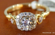 Load image into Gallery viewer, 0.87 Ct tcw Women&#39;s Diamond Ring 14K solid gold.