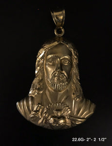 Sacred Heart pendant 10K solid gold
