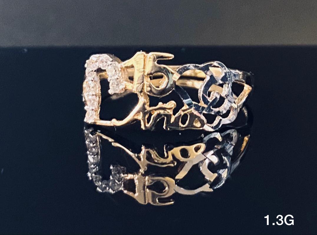 Quinceañera ring 10K Solid Gold