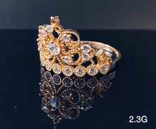 Load image into Gallery viewer, Princess ring 10K Solid Gold